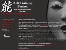 Tablet Screenshot of nohtrainingproject.org